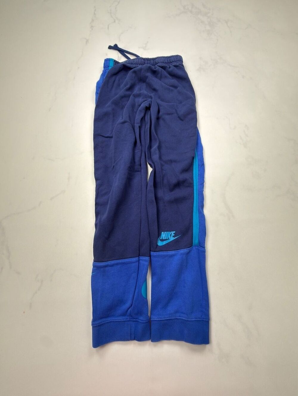 Nike Logo Joggers Blue 2000s Streetwear - Boys XL